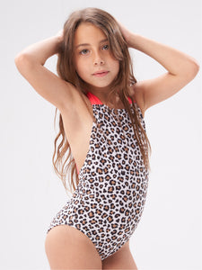 Leopard Girls Swimsuit