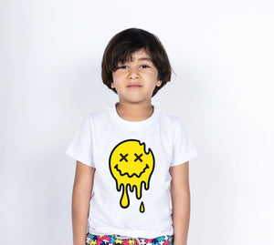 Boys Short Sleeved DRIP SMILY TEE