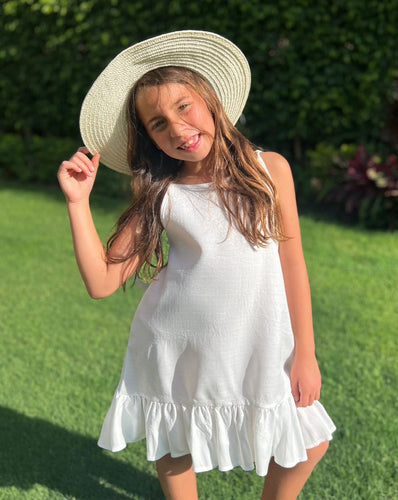 White Ruffled Dress