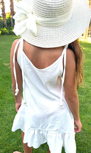 White Ruffled Dress