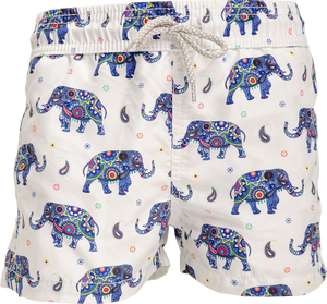 Elephant White Boys Swimshort