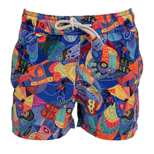 African Blue Boys Swimshort