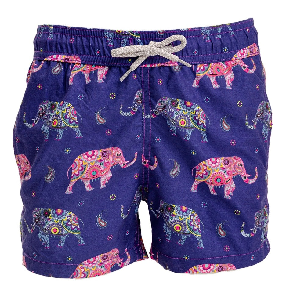 Elephant Purple Boys Swimshort