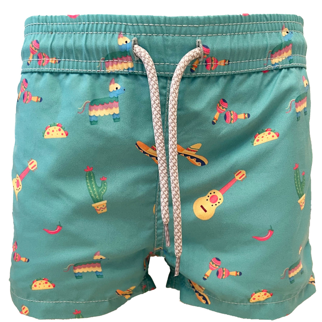 Fiesta Teal Swim shorts