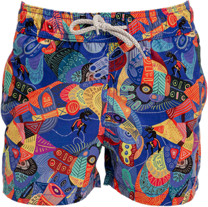 African Blue Boys Swimshort