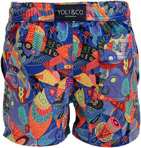 African Blue Boys Swimshort