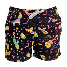 Load image into Gallery viewer, Fiesta Black Boys Swimshort